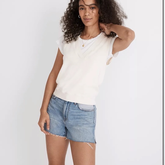 Madewell Rivet Thread Sweatshirt Vest 